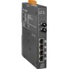 4-port 10/100 Mbps PoE (PSE) with 1 fiber port Switch (Multi mode, ST connector); metal caseICP DAS
